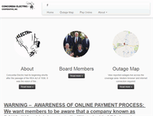 Tablet Screenshot of concordiaelectric.com
